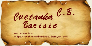 Cvetanka Barišić vizit kartica